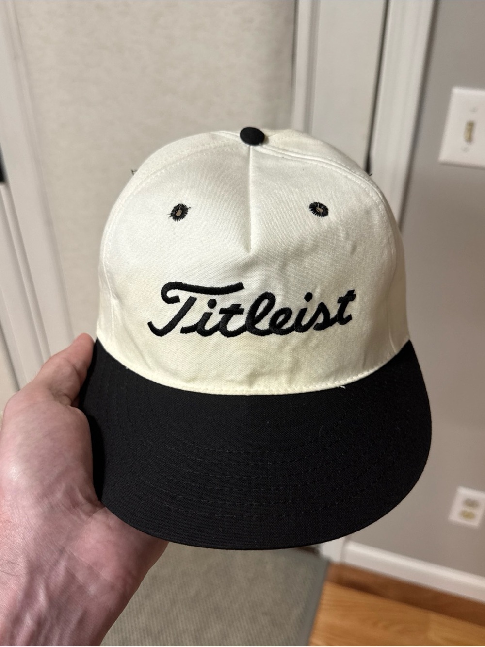 Vintage Titleist Golf Hat Fitted Stretch Hat Tex Ace Cap Pro 98 Plus Made In USA